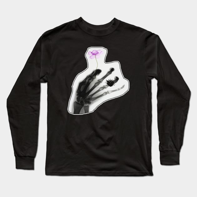 A Giving Hand Long Sleeve T-Shirt by quingemscreations